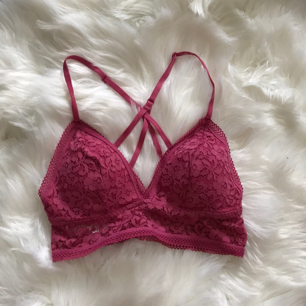 Target Xhilaration Pink Lace Bralette